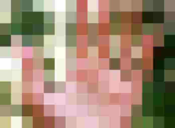 Offene Handfläche vor unscharfem Naturhintergrund für Handlesen und spirituelle Beratung